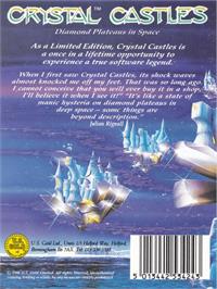 Box back cover for Crystal Castles on the Amstrad CPC.