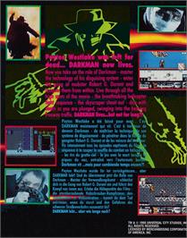 Box back cover for Darkman on the Amstrad CPC.