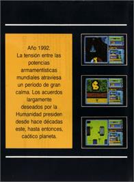 Box back cover for Defcom 1 on the Amstrad CPC.