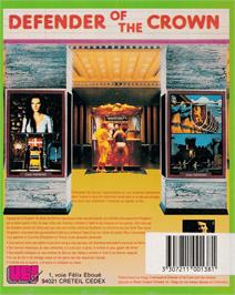 Box back cover for Defender Of The Crown on the Amstrad CPC.