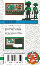 Box back cover for Dervish on the Amstrad CPC.
