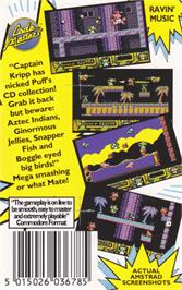 Box back cover for Dj Puff on the Amstrad CPC.