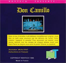Box back cover for Dom Camillo on the Amstrad CPC.
