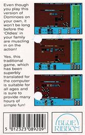 Box back cover for Dominoes on the Amstrad CPC.