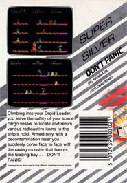 Box back cover for Don't Panic on the Amstrad CPC.