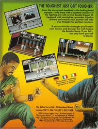Box back cover for Double Dragon on the Amstrad CPC.