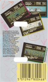 Box back cover for Dr. Scrime's Spook School on the Amstrad CPC.