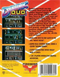 Box back cover for Dynamic Duo on the Amstrad CPC.