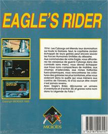 Box back cover for Eagle's Rider on the Amstrad CPC.