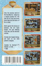 Box back cover for Elven Warrior on the Amstrad CPC.
