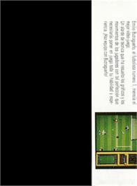 Box back cover for Emilio Butragueño Fútbol on the Amstrad CPC.