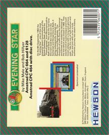 Box back cover for Evening Star on the Amstrad CPC.