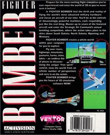 Box back cover for Fighter Bomber on the Amstrad CPC.