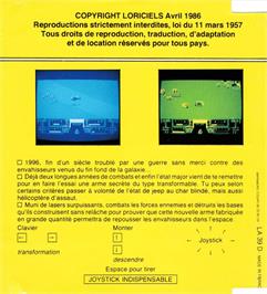 Box back cover for Flash on the Amstrad CPC.