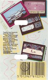 Box back cover for Flash Gordon on the Amstrad CPC.