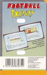 Box back cover for Football Frenzy on the Amstrad CPC.
