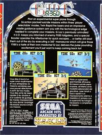 Box back cover for G-Loc R360 on the Amstrad CPC.