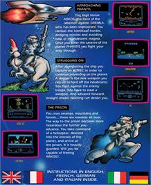 Box back cover for Game Over 2 on the Amstrad CPC.