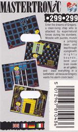 Box back cover for Gregory Loses His Clock on the Amstrad CPC.