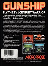 Box back cover for Gunsmoke on the Amstrad CPC.