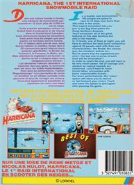 Box back cover for Harricana - International Snowmobile Race on the Amstrad CPC.