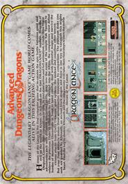 Box back cover for Heroes of the Lance on the Amstrad CPC.