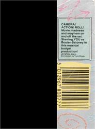 Box back cover for Hollywood Or Bust on the Amstrad CPC.