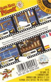 Box back cover for Hong Kong Phooey on the Amstrad CPC.
