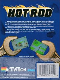 Box back cover for Hot Rod on the Amstrad CPC.