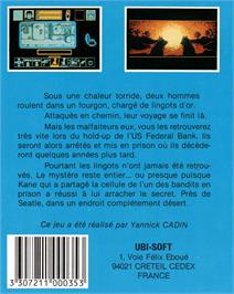 Box back cover for Hurlements on the Amstrad CPC.