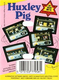 Box back cover for Huxley Pig on the Amstrad CPC.