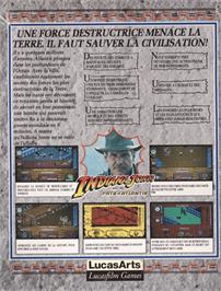 Box back cover for Indiana Jones and the Fate of Atlantis on the Amstrad CPC.
