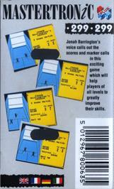Box back cover for Jonah Barrington's Squash on the Amstrad CPC.