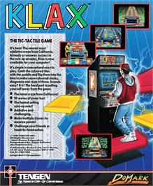 Box back cover for Klax on the Amstrad CPC.