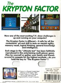 Box back cover for Krypton Factor on the Amstrad CPC.