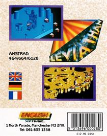 Box back cover for Leviathan on the Amstrad CPC.