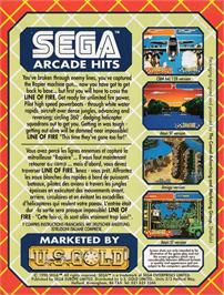Box back cover for Line of Fire / Bakudan Yarou on the Amstrad CPC.