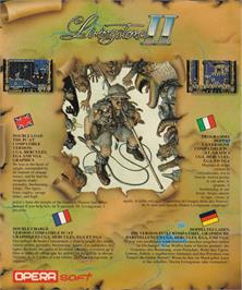 Box back cover for Livingstone 2 on the Amstrad CPC.