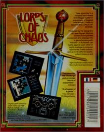 Box back cover for Lords of Chaos on the Amstrad CPC.