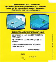 Box back cover for MGT on the Amstrad CPC.