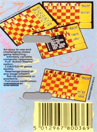 Box back cover for Master Chess (Mastertronic) on the Amstrad CPC.