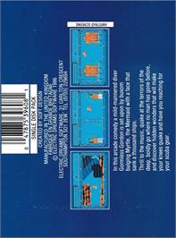 Box back cover for Mermaid Madness on the Amstrad CPC.