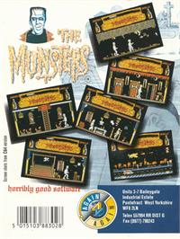 Box back cover for Munsters, The on the Amstrad CPC.