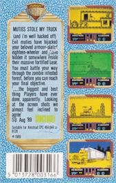 Box back cover for Mutant Fortress on the Amstrad CPC.