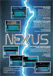 Box back cover for N.E.X.U.S. on the Amstrad CPC.