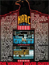 Box back cover for Narc on the Amstrad CPC.