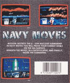 Box back cover for Navy Moves on the Amstrad CPC.