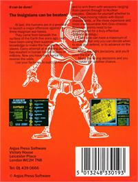 Box back cover for Nether Earth on the Amstrad CPC.