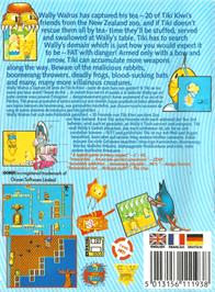 Box back cover for New Zealand Story, The on the Amstrad CPC.