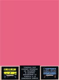 Box back cover for Omega Dimension on the Amstrad CPC.